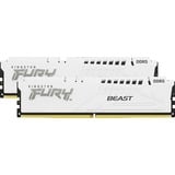 Kingston FURY 64 GB DDR5-5600 Kit werkgeheugen Wit, KF556C40BWK2-64, Beast, XMP