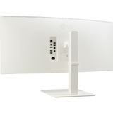 LG UltraWide 38WR85QC-W 37.5" curved monitor Wit, 2x HDMI, 1x DisplayPort, USB-A, USB-C, RJ45, 144 Hz