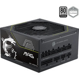 MSI MAG A1000PLS PCIE5 modulaire 1000 watt voeding  Zwart, 1x 12V-2x6, 4x PCIe, 1x 12V-2x6, 4x PCIe