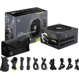 MSI MAG A1000PLS PCIE5 modulaire 1000 watt voeding  Zwart, 1x 12V-2x6, 4x PCIe, 1x 12V-2x6, 4x PCIe