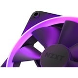 NZXT F140 RGB DUO case fan Zwart, 2 stuks, Incl. RGB controller