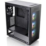 Thermaltake Divider 550 TG Ultra midi tower behuizing Zwart | 2x USB-A | 1x USB-C | RGB | Window