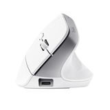 Trust Bayo+ - Ergonomische Muis Verticaal Draadloos  Wit, 800-2400 Dpi, 2,4GHz, 2x Bluetooth