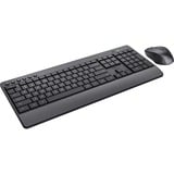 Trust Trezo Comfort draadloze toetsenbord- en muisset desktopset Zwart, US lay-out (QWERTY), 100%