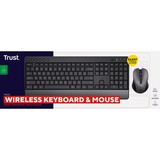 Trust Trezo Comfort draadloze toetsenbord- en muisset desktopset Zwart, US lay-out (QWERTY), 100%