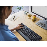 Trust Trezo Comfort draadloze toetsenbord- en muisset desktopset Zwart, US lay-out (QWERTY), 100%