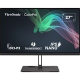 ViewSonic VP2776T-4K 27" monitor Zwart (mat), 2x HDMI, 1x DisplayPort, Thunderbolt in en uit, USB-C, LAN