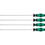 Wera 367/4 TORX® HF Kraftform Plus Schroevendraaierset met vasthoudfunctie met 300 mm lange klingen Zwart/groen, 4‑delig