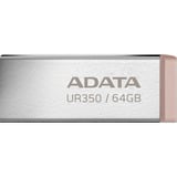 ADATA UR350 64 GB usb-stick nikkel/bruin, USB-A 3.2 Gen 1 (5 Gbit/s)