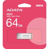 ADATA UR350 64 GB usb-stick nikkel/bruin, USB-A 3.2 Gen 1 (5 Gbit/s)