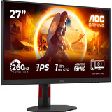 AOC 27G4ZRE 27" gaming monitor Zwart, 2x HDMI, DisplayPort, Fast IPS, 240 HZ (OC 260 Hz)
