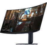 Alienware AW3426DW 34" Curved UltraWide gaming monitor Zwart, 2x HDMI, 1x DisplayPort, USB, 280 Hz