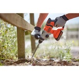 BLACK+DECKER 18V 2.5Ah SDS+ Pneumatische boorhamer BCD900E2K-QW klopboormachine Oranje, 2x 18V 2.5h accu's en oplader inbegrepen + koffer