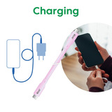 Club 3D Gen2x2 Type-C Bi-Directional, 2 meter kabel Lichtroze, 4K60Hz, Data 20Gbps, PD 240W(48V/5A) EPR