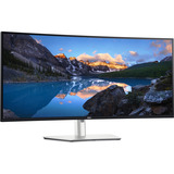 Dell UltraSharp U4025QW 40" 4K Ultra HD Curved UltraWide monitor Zilver, 1x DisplayPort, 1x HDMI, 3x USB-C, 5x USB-A, 2x Thunderbolt, 1x RJ-45, 120 Hz