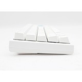 Ducky One 2 Pro Mini White Classic RGB mechanisch gaming toetsenbord Wit, US lay-out (QWERTY), Cherry MX Silent Red, 60%, RGB led, Double-shot PBT, QUACK Mechanics