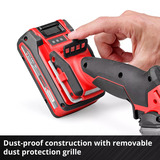 EINHELL Professionele Accu Doorslijpschijf TP-CO 18/76-C Li BL - Solo Rood/zwart, Incl. 4x zaagblad, Accu en oplader niet inbegrepen