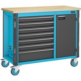 Hazet Haze Werkbank fahrbar 179NW-7 gereedschapswagen blauw/zwart