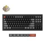 Keychron V3 Ultra 8K Wireless Custom Mechanical Keyboard Zwart, US lay-out (QWERTY), Keychron Silk POM Banana, 80% (TKL)	, RGB, Hot swap, 2.4 GHz | Bluetooth 5.3 | USB-C