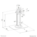 Neomounts DS15-631BL1 Tablet standaard bureau Zwart