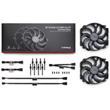 Noctua NF-A14x25r G2 PWM Sx2-PP chromax.black case fans Zwart, 2 stuks, 140 x 140 x 25 mm