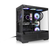 Thermaltake View 370 TG ARGB midi tower behuizing Zwart | 2x USB-A | 1x USB-C | RGB | Tempered Glass