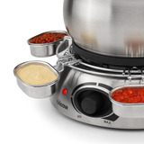 Tristar FO-1100 Fondue Roestvrij staal, 8 personen, 1300 W, geschikt voor Olie, Chocolade en Kaas