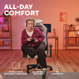 Trust GXT 723B Ruya Comfortabele stoffen gamingstoel 