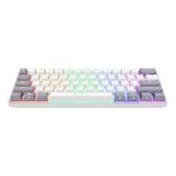Trust GXT 873 Acira Draadloos mechanisch RGB toetsenbord Wit, US lay-out (QWERTY), Outemu Red, 60%, 2.4 GHz | 2x Bluetooth | USB