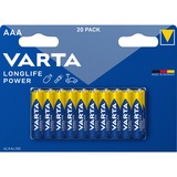 VARTA Longlife Power AAA (LR03) batterij 20 stuks