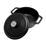 Victoria Dutch Oven, 24 cm 3,8 liter bak-/braadpan Zwart/zilver