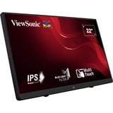ViewSonic 10-point Touch monitor TD2230 22" Zwart, 1x DisplayPort, 1x HDMI, 1x VGA, 2x USB-A