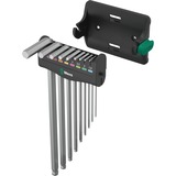 Wera 950/9 Hex-Plus 8 Stiftsleutelset Chroom, 10‑delig, metrisch, verchroomd