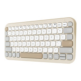 ASUS Marshmallow Keyboard KW100 Crème, US lay-out (QWERTY), Scissor switches, 75%, Bluetooth Low Energy (BLE) 5.0