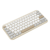 ASUS Marshmallow Keyboard KW100 Crème, US lay-out (QWERTY), Scissor switches, 75%, Bluetooth Low Energy (BLE) 5.0