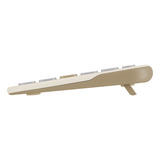ASUS Marshmallow Keyboard KW100 Crème, US lay-out (QWERTY), Scissor switches, 75%, Bluetooth Low Energy (BLE) 5.0