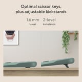ASUS Marshmallow Keyboard KW100 Crème, US lay-out (QWERTY), Scissor switches, 75%, Bluetooth Low Energy (BLE) 5.0