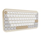 ASUS Marshmallow Keyboard KW100, toetsenbord Crème, US lay-out, Scissor switches, 75%, Bluetooth® Low Energy (BLE) 5.0
