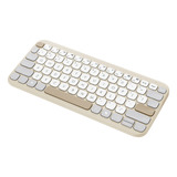 ASUS Marshmallow Keyboard KW100, toetsenbord Crème, US lay-out, Scissor switches, 75%, Bluetooth® Low Energy (BLE) 5.0