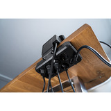 Brennenstuhl estilo Duplex stekkerdoos met schakelaar stekkerdoos Zwart/zilver, 1x USB C, 1x USB A