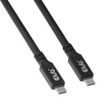 Club 3D USB-C kabel 8K60Hz 100W USB4 Zwart, 9 meter