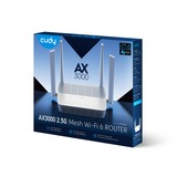 Cudy AX3000 2.5G Wi-Fi 6 Mesh Router Wit, WR3000H, Cudy Mesh