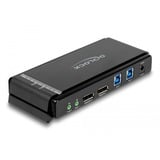 DeLOCK DisplayPort 1.4 8K kvm-switch Grijs/zwart