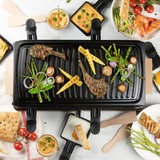 Domo Raclette-grill DO9261G gourmetstel Zwart/houtkleur