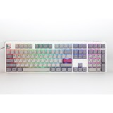 Ducky One 3 Mist Grey, toetsenbord Lichtgrijs, US lay-out, Cherry MX Blue, RGB led, Double-shot PBT, Hot-swappable, QUACK Mechanics