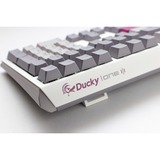 Ducky One 3 Mist Grey, toetsenbord Lichtgrijs, US lay-out, Cherry MX Blue, RGB led, Double-shot PBT, Hot-swappable, QUACK Mechanics