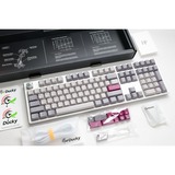 Ducky One 3 Mist Grey, toetsenbord Lichtgrijs, US lay-out, Cherry MX Blue, RGB led, Double-shot PBT, Hot-swappable, QUACK Mechanics