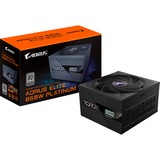 GIGABYTE AORUS ELITE GP-AE850PM PG5, 850 Watt voeding  Zwart, 6x PCIe, 1x 12VHPWR, Kabelmanagement