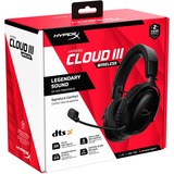 HyperX Cloud III Wireless Gaming Headset Zwart, PC, PlayStation 4, PlayStation 5