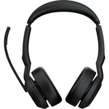 Jabra Evolve2 55, Incl. oplaadstandaard on-ear headset Zwart, Stereo, UC, USB-C, Link380c